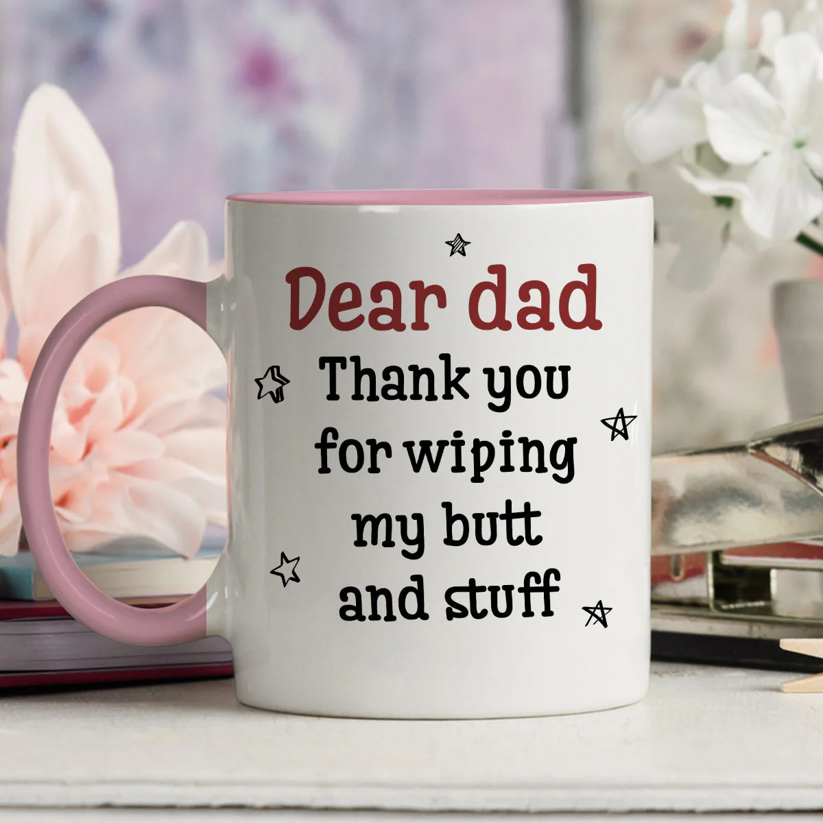 Wiping My Bum - Personalized Custom Accent Mug - Image 4