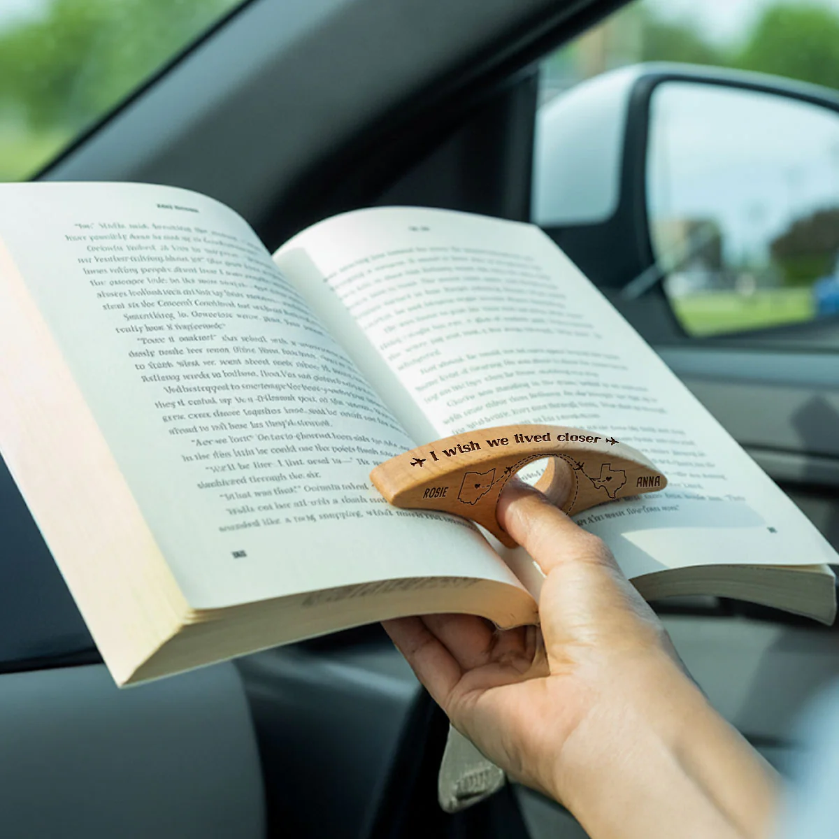 Wish We Lived Closer - Personalized Custom Book Page Holder - Image 4