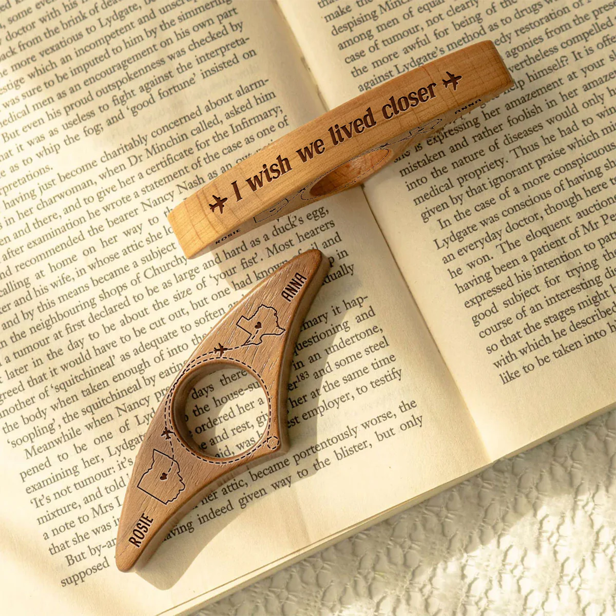 Wish We Lived Closer - Personalized Custom Book Page Holder - Image 5