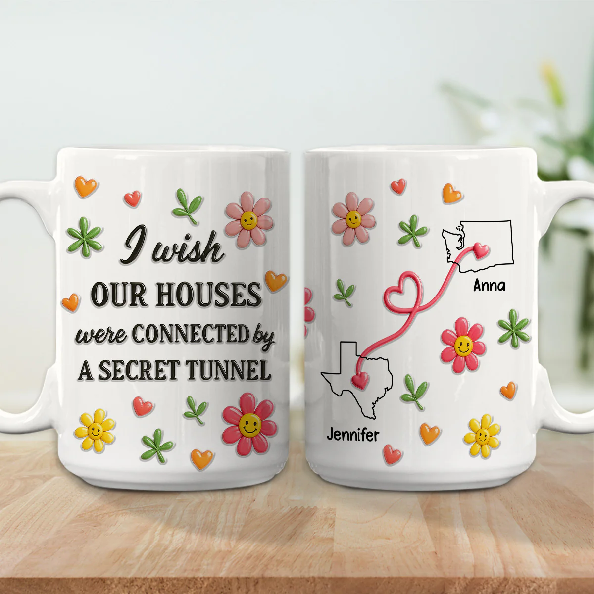 Wish We Shared A Tunnel - Personalized Custom 3D Inflated Effect Mug - Image 6