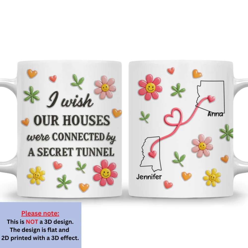 Wish We Shared A Tunnel - Personalized Custom 3D Inflated Effect Mug - Image 8