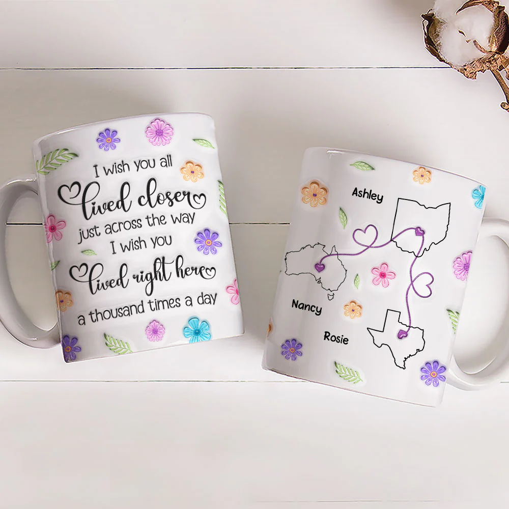 Wish We Were Together Always - Personalized Custom 3D Inflated Effect Mug - Image 2