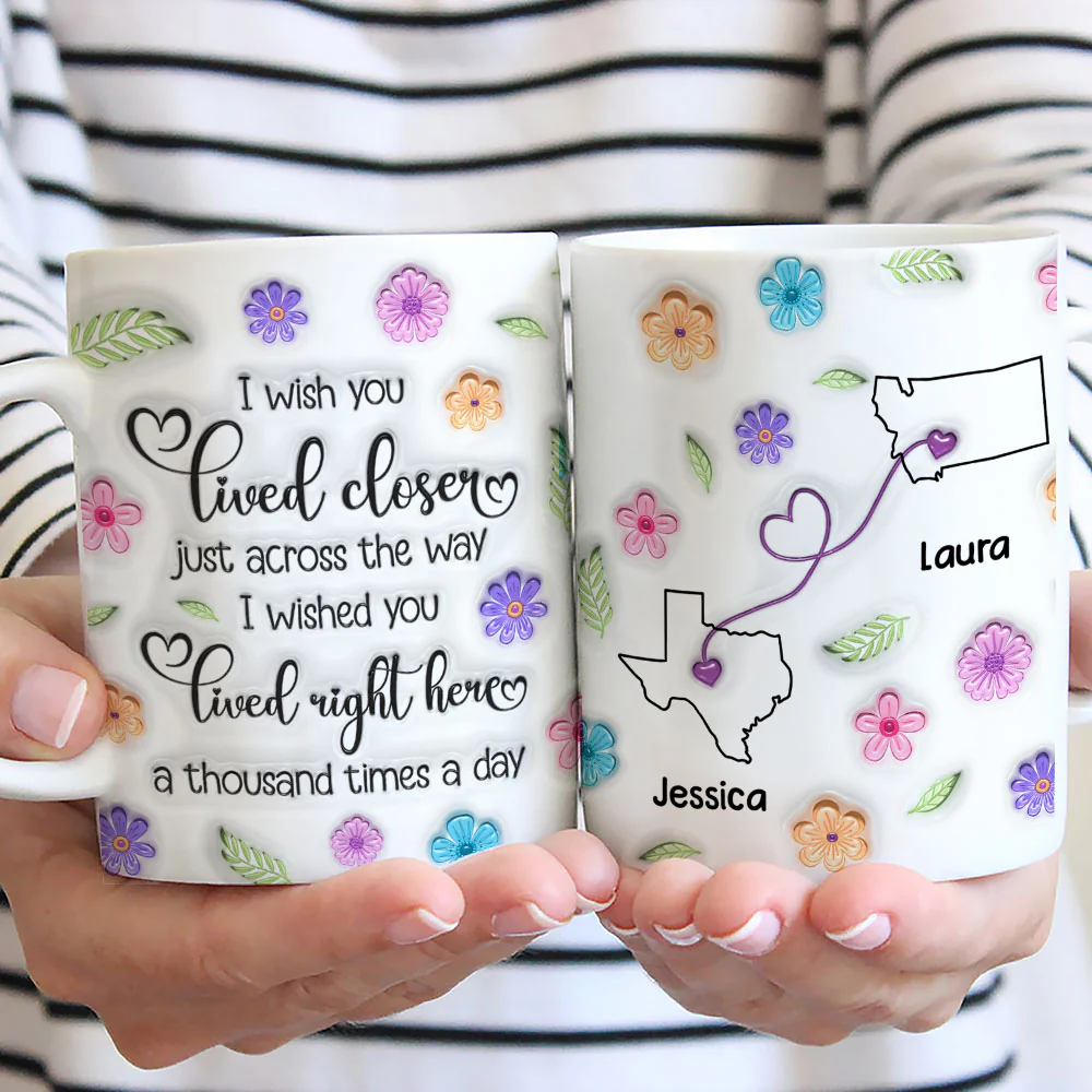 Wish We Were Together Always - Personalized Custom 3D Inflated Effect Mug - Image 3