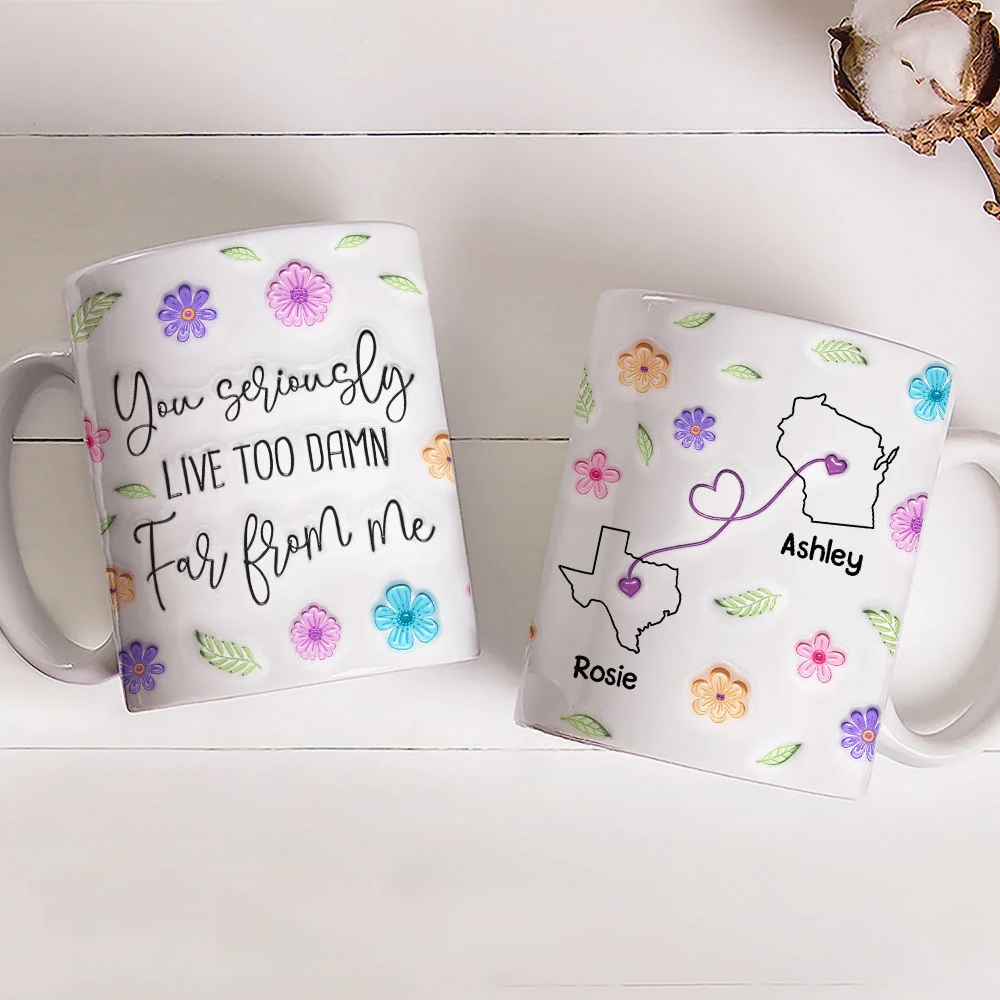 Wish You Lived Much Closer - Personalized Custom 3D Inflated Effect Mug - Image 2