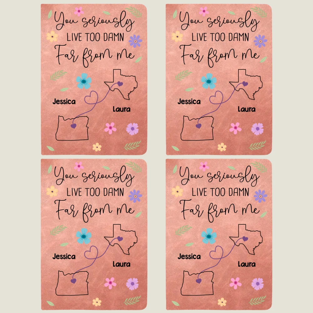Wish You Lived Much Closer - Personalized Custom Leather Journal - Image 12