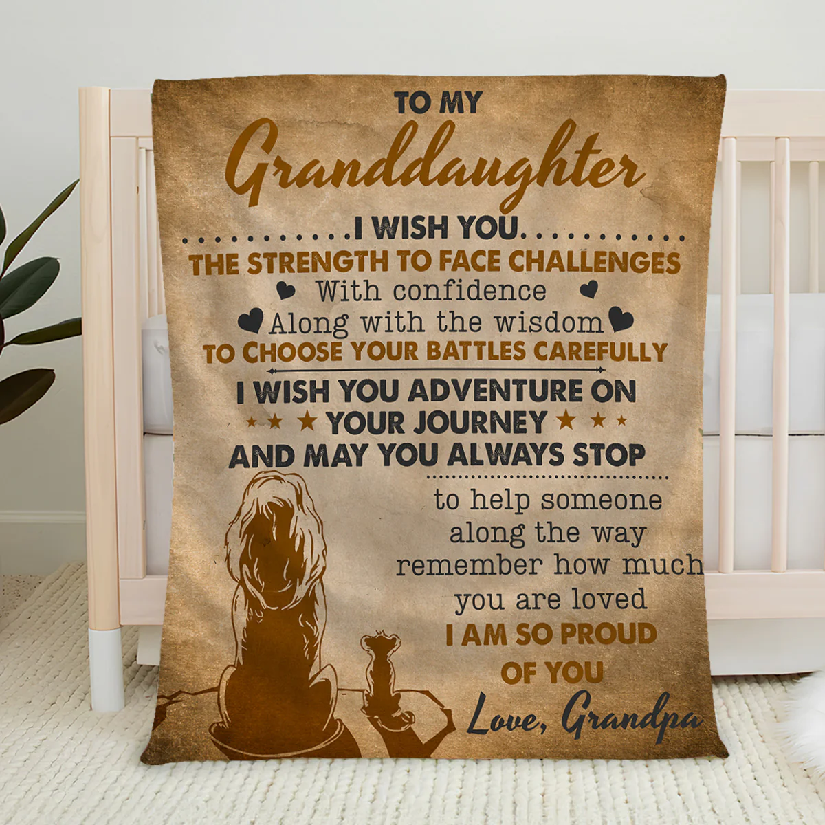 Wish You The Strength - Personalized Custom Fleece Blanket - Image 2