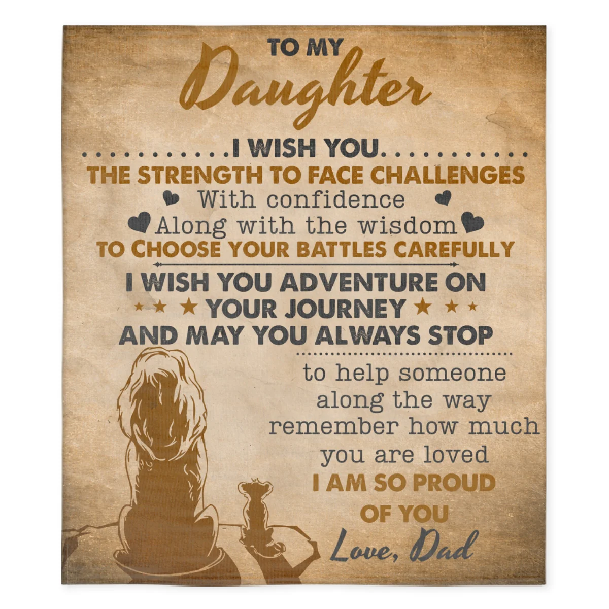 Wish You The Strength - Personalized Custom Fleece Blanket - Image 6