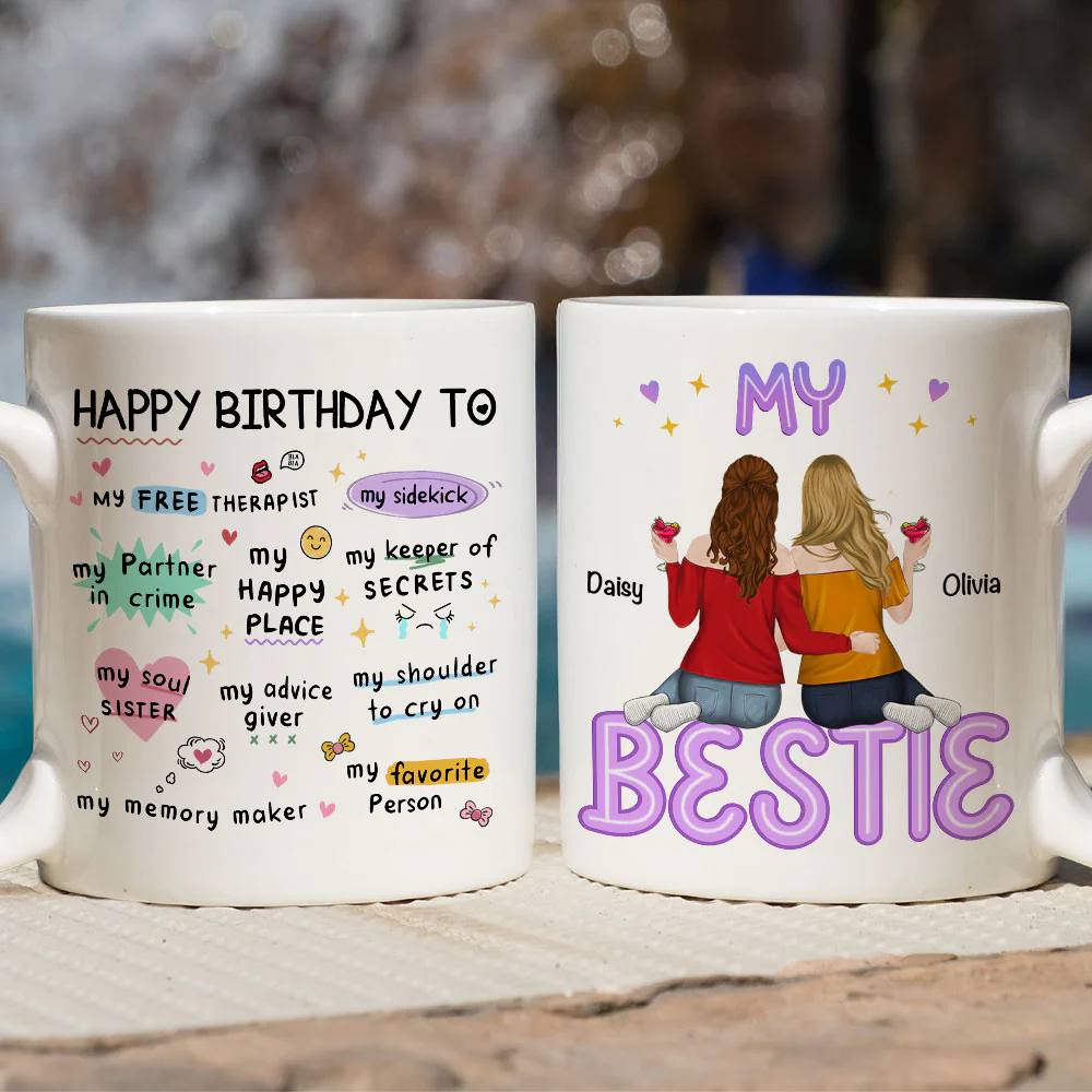 Wishing You A Fantastic Birthday - Personalized Custom Coffee Mug - Image 3