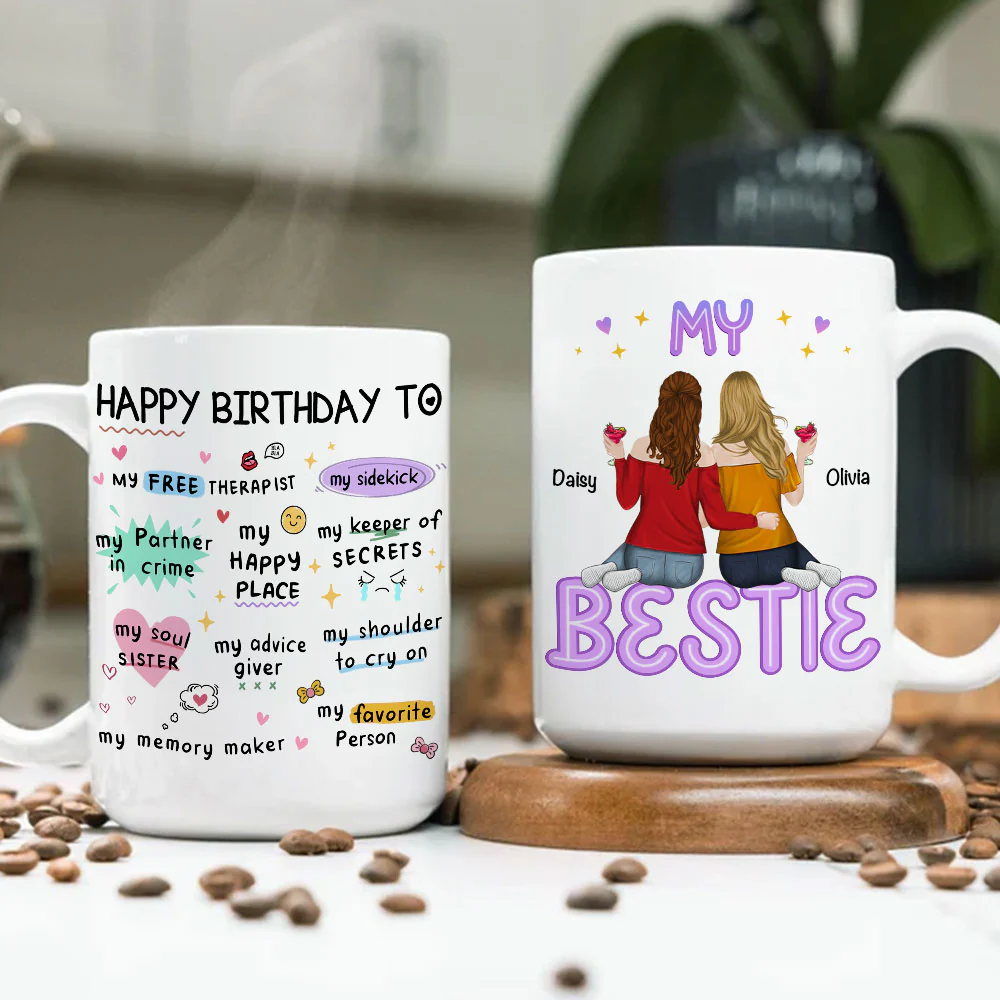 Wishing You A Fantastic Birthday - Personalized Custom Coffee Mug - Image 4