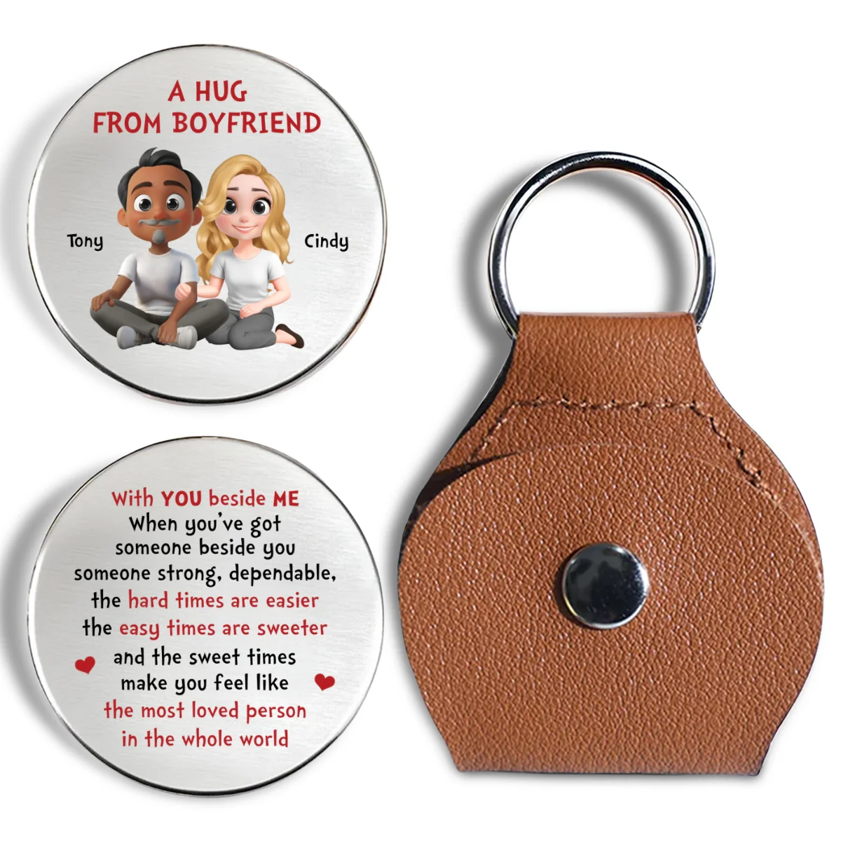 With You Beside Me - Personalized Custom Pocket Hug - Image 6