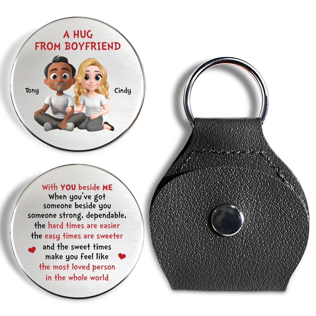 With You Beside Me - Personalized Custom Pocket Hug - Image 7
