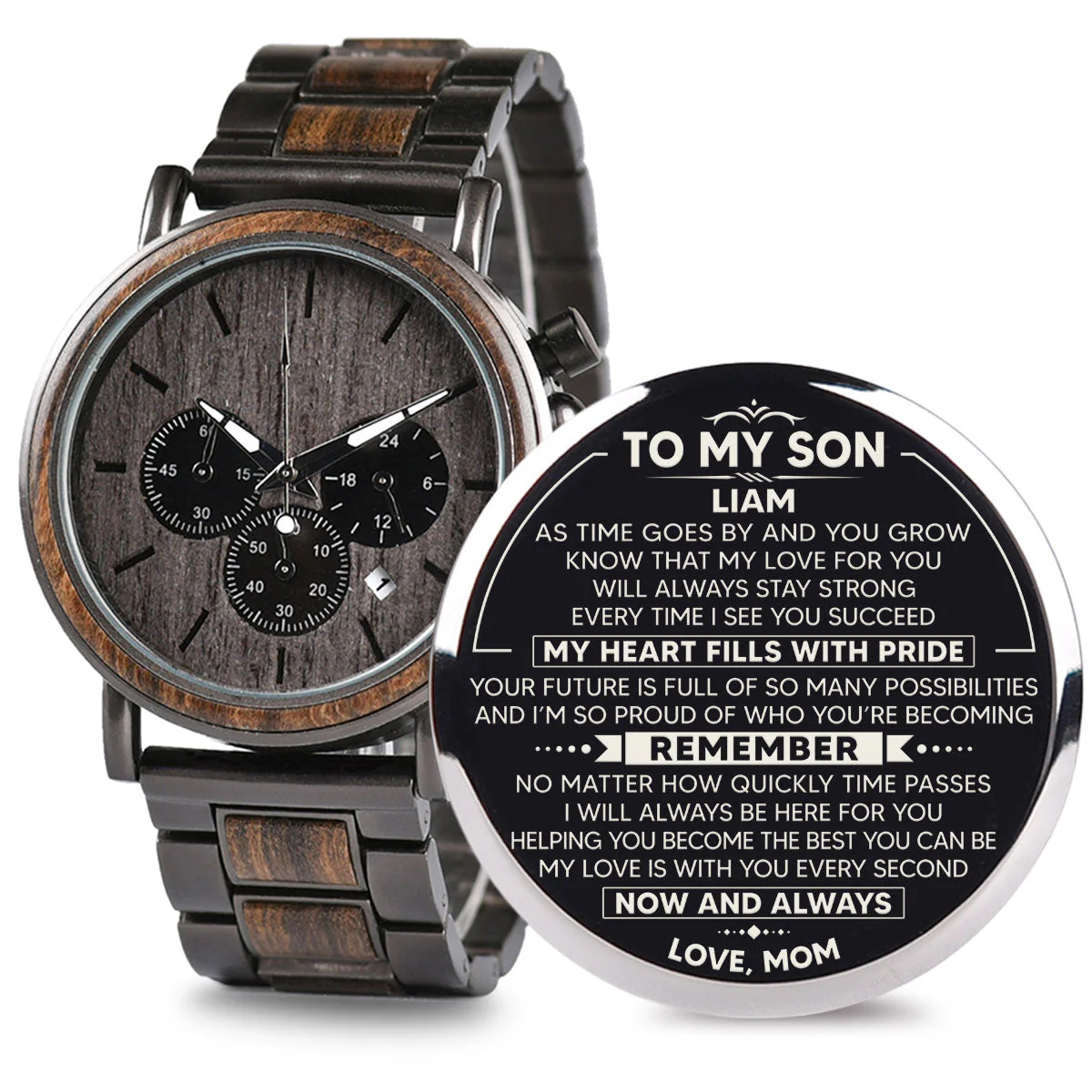 With You Every Second - Personalized Engraved Wooden Watches GQ026