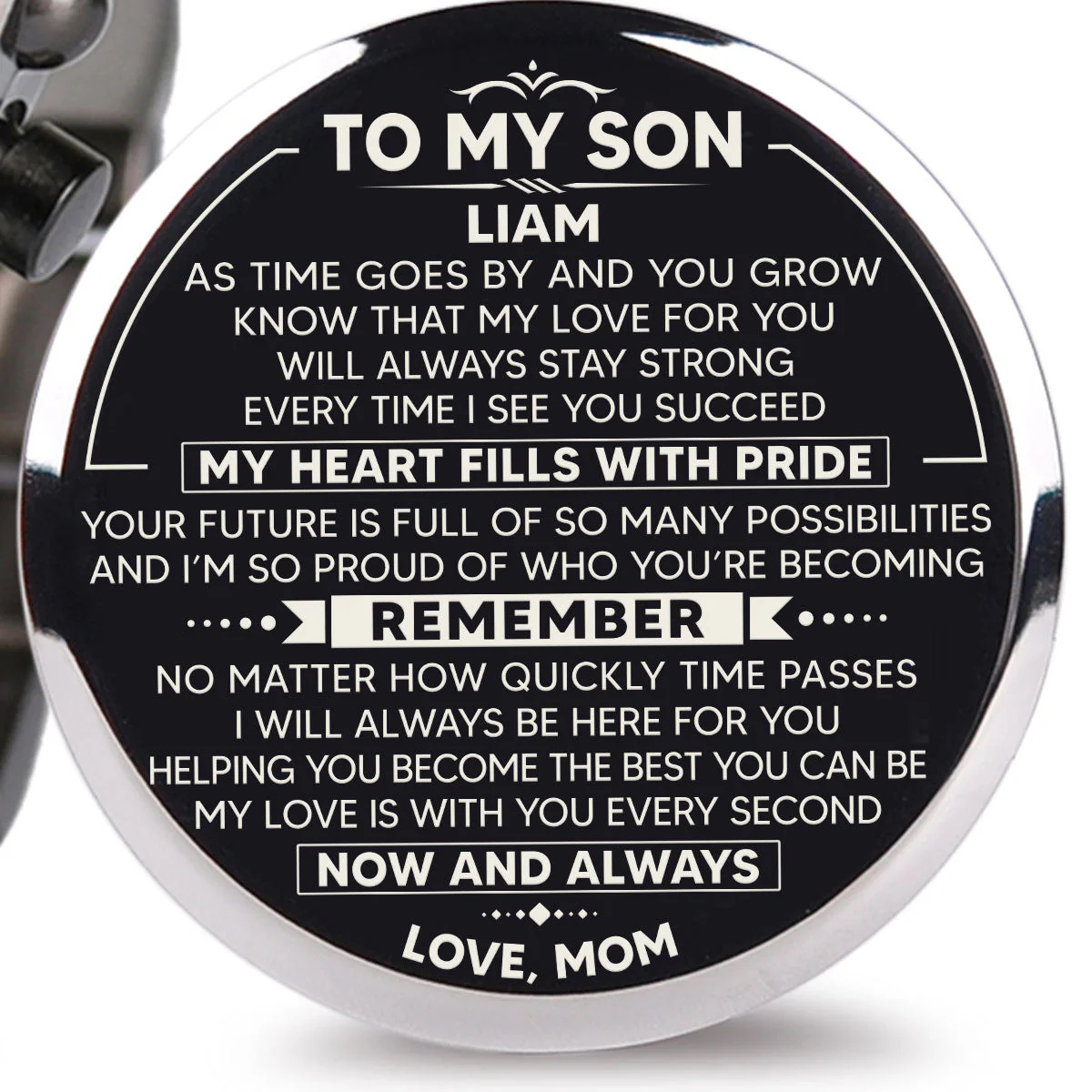 With You Every Second - Personalized Engraved Wooden Watches GQ026 - Image 2