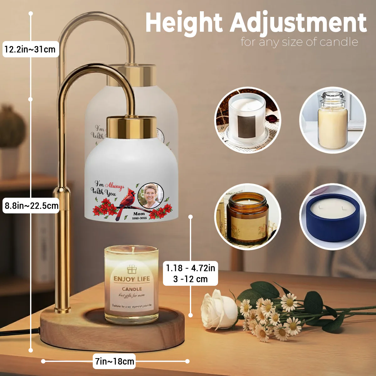 With You Forever - Personalized Custom Candle Warmer Lamp - Image 3