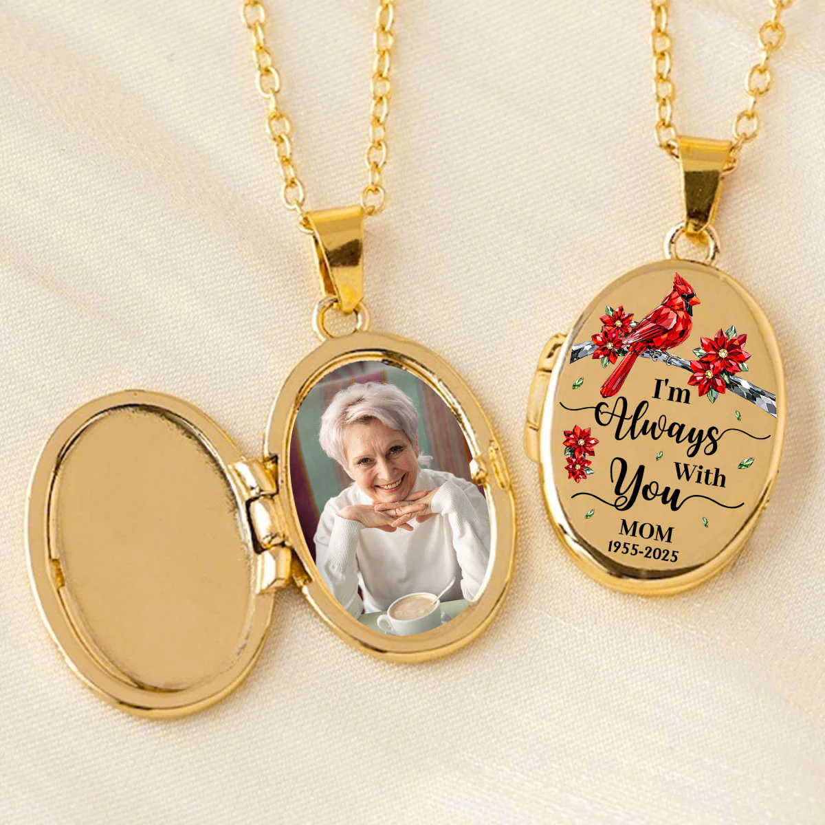 With You Forever - Personalized Custom Locket Necklace