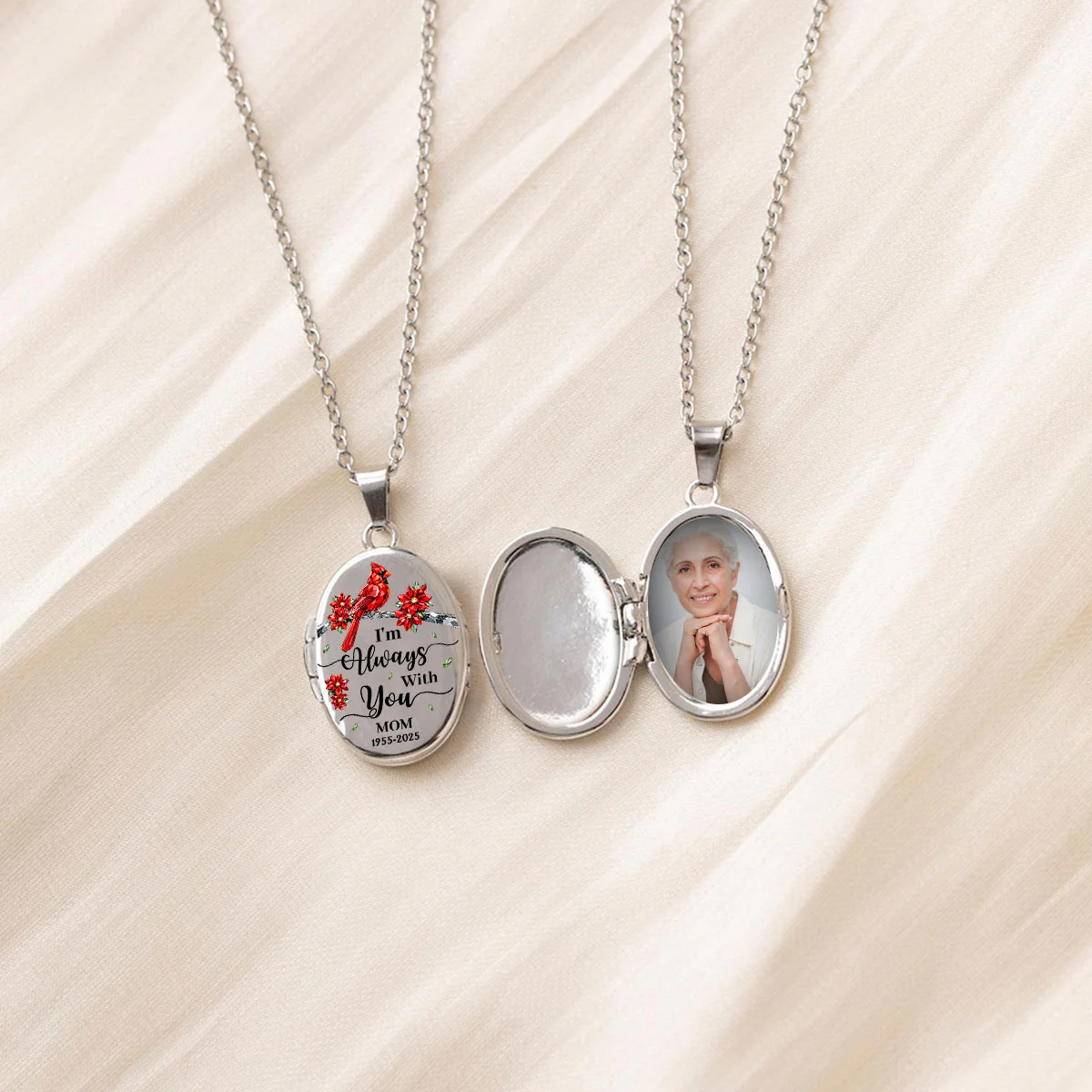 With You Forever - Personalized Custom Locket Necklace - Image 3