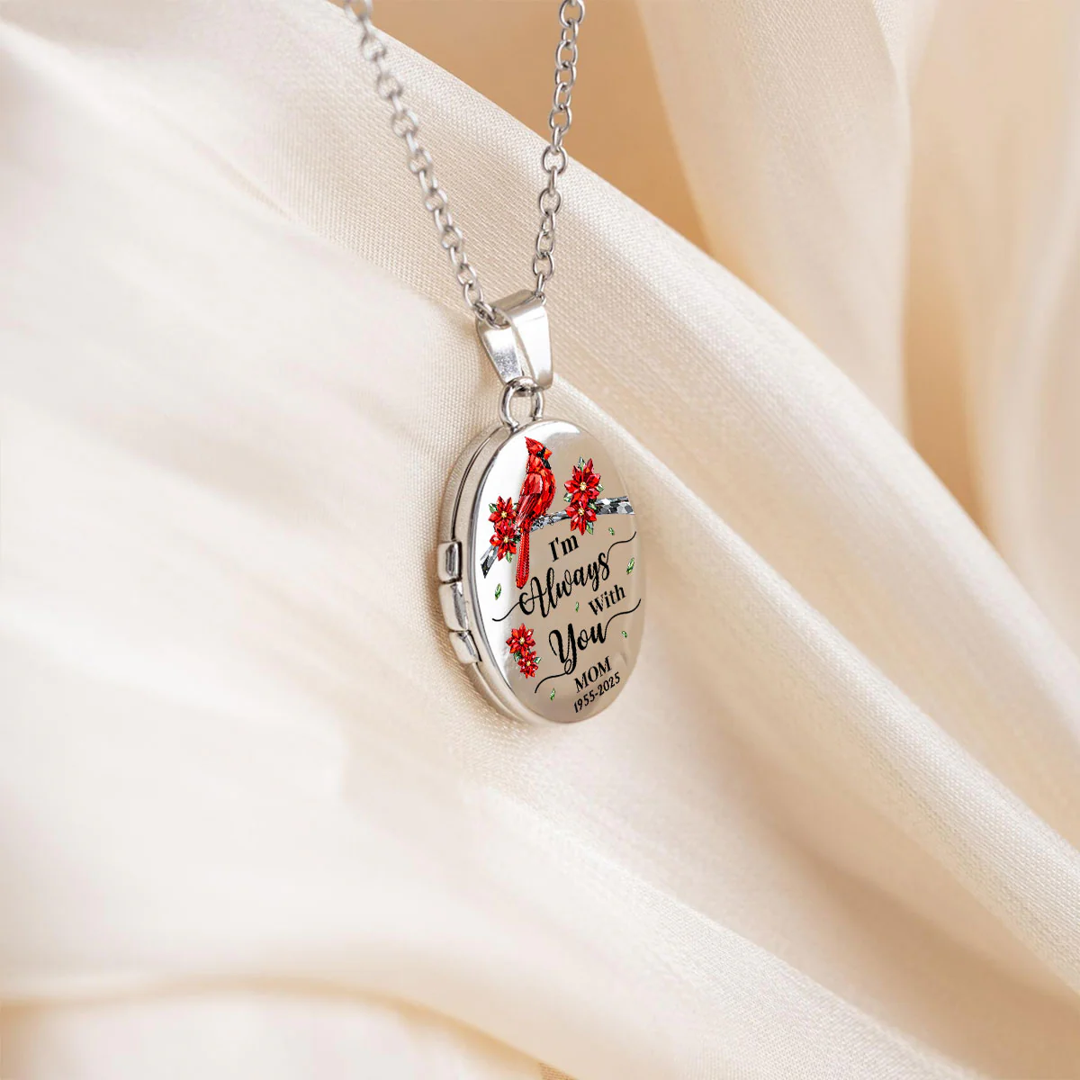 With You Forever - Personalized Custom Locket Necklace - Image 5