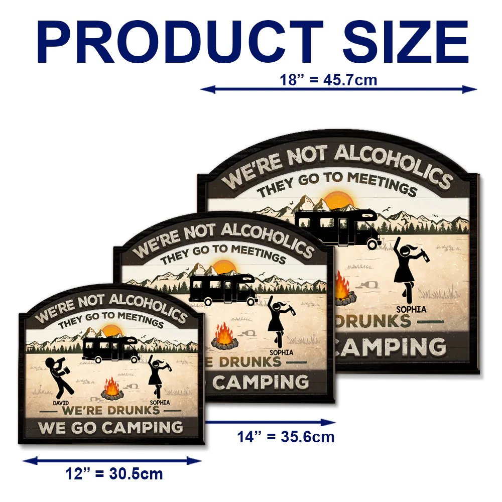 Alcoholics Go To Meetings - Personalized Custom Wood Sign - Image 5
