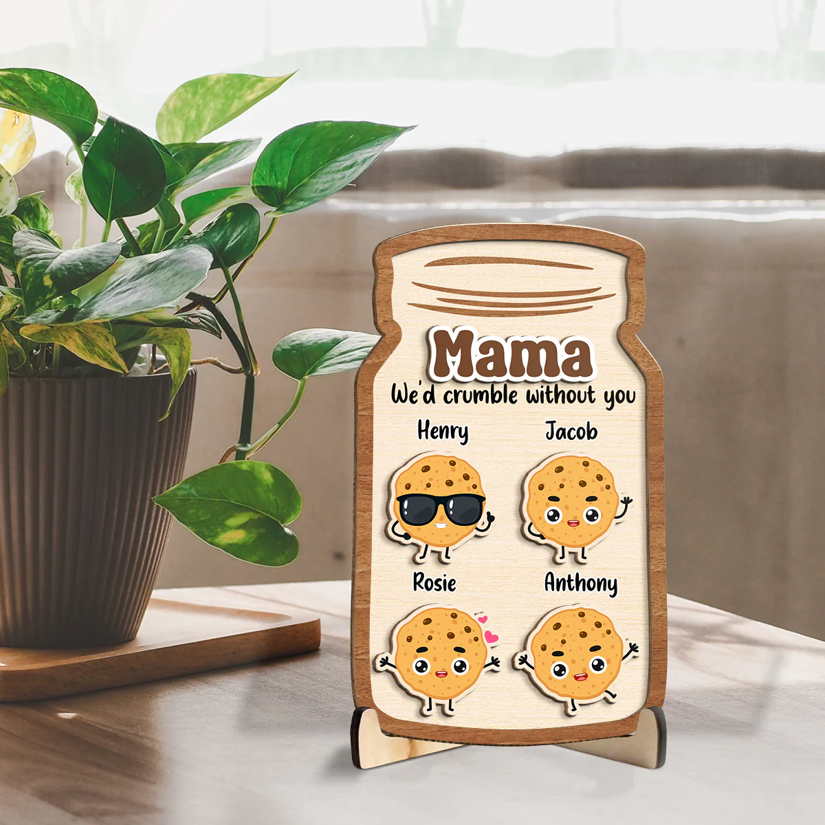 Grandma Cookies - Personalized Custom Wooden Plaque - Image 3