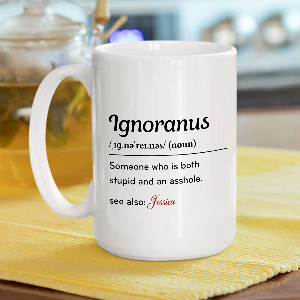 Word Of The Day - Personalized Custom Coffee Mug - Image 4