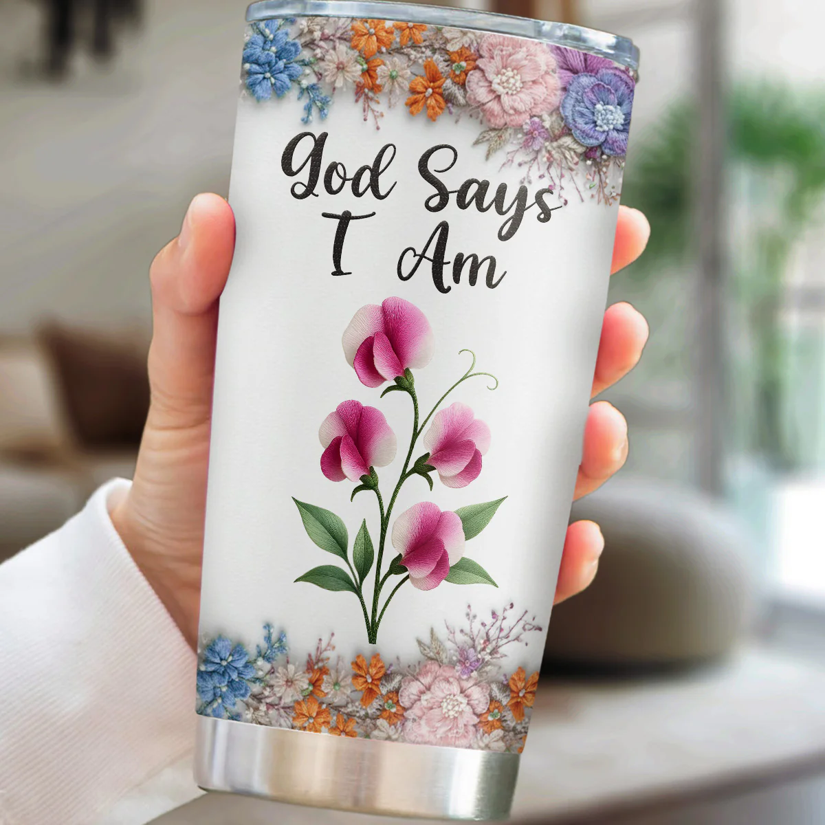 Words Of Promise - Personalized Custom Tumbler - Image 6