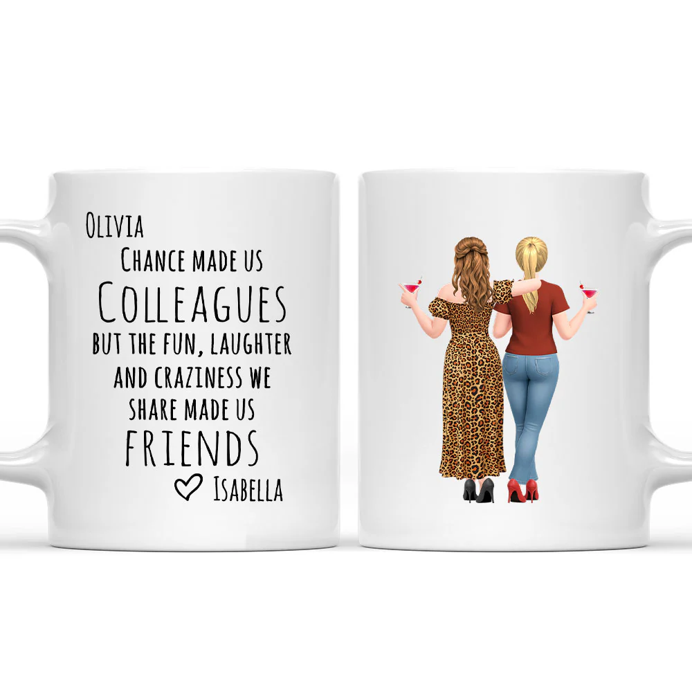 Work Brought Us Together - Personalized Custom Coffee Mug