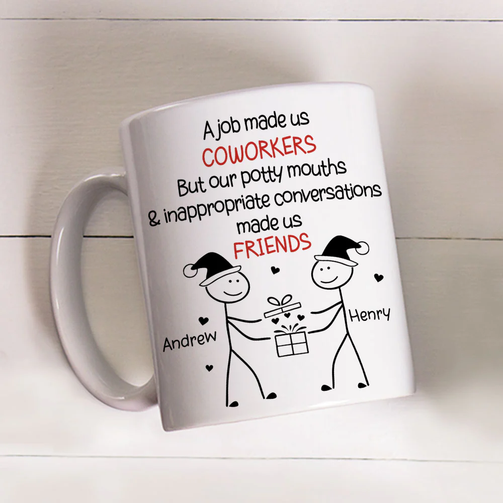Work Squad Christmas Gift - Personalized Custom Coffee Mug - Image 3
