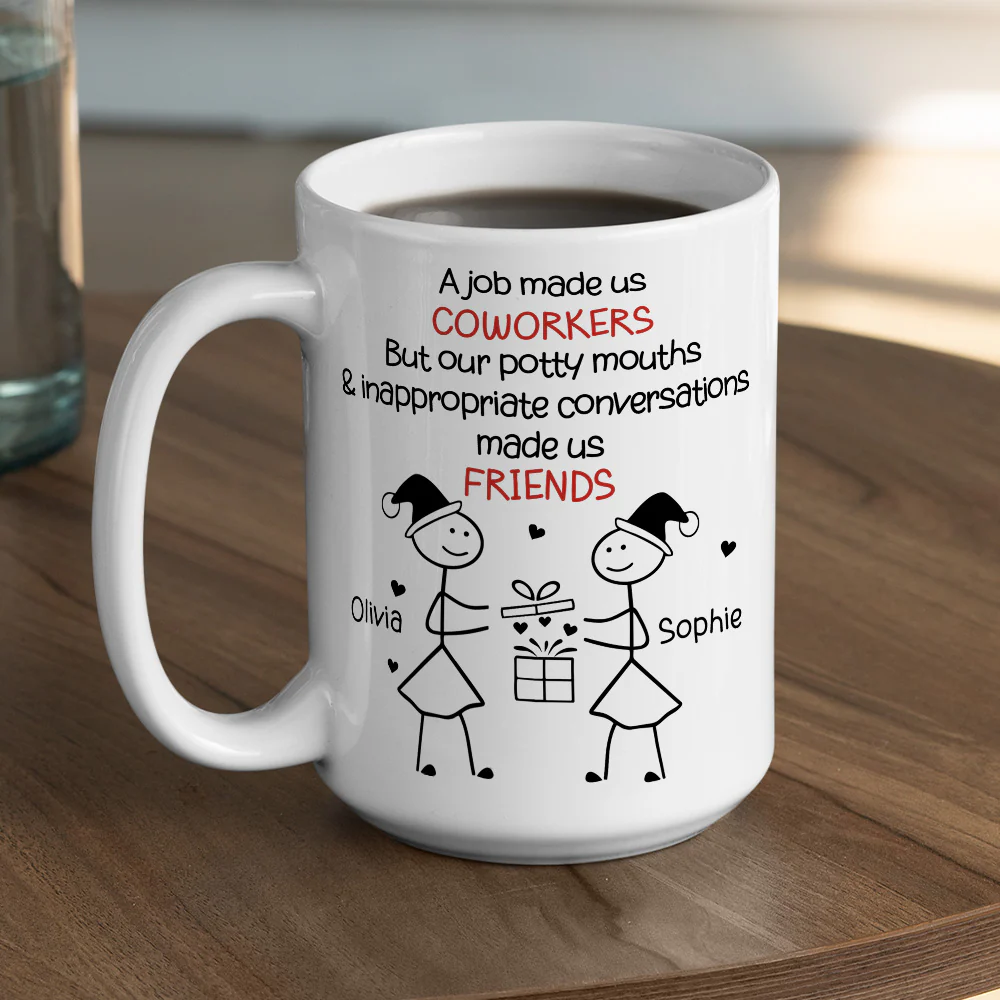 Work Squad Christmas Gift - Personalized Custom Coffee Mug - Image 4