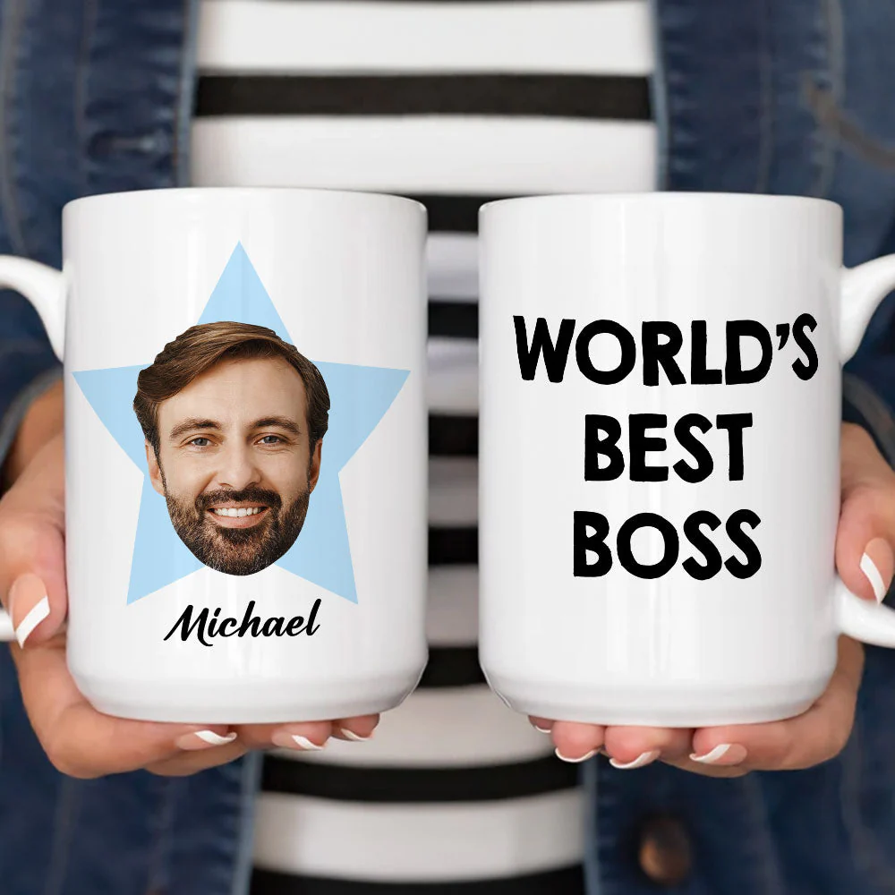 World Best Boss - Personalized Custom Coffee Mug - Image 5