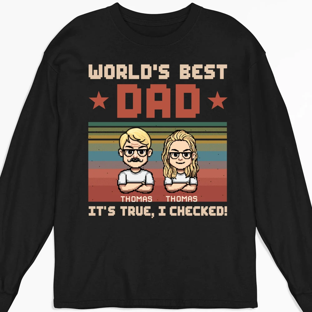 World Best Dad We Checked - Personalized Custom Shirt - Image 10