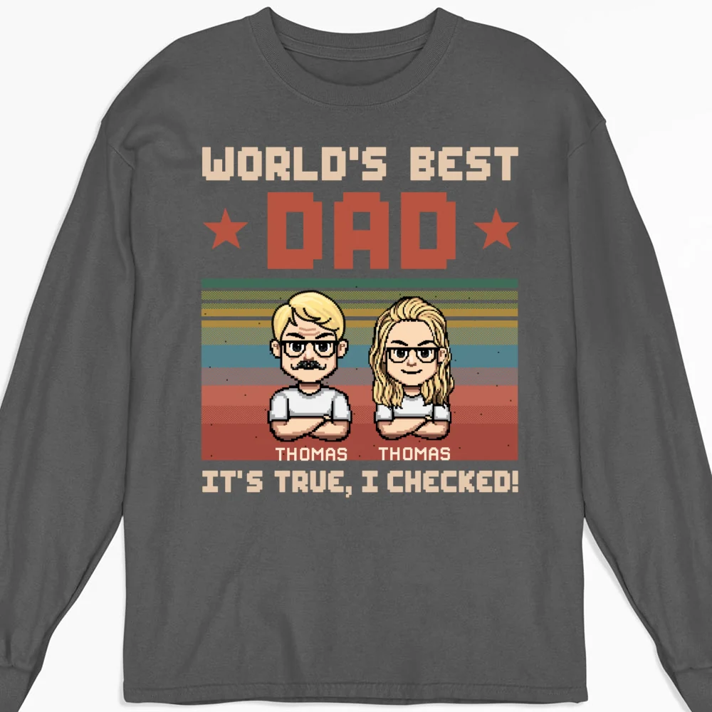 World Best Dad We Checked - Personalized Custom Shirt - Image 11