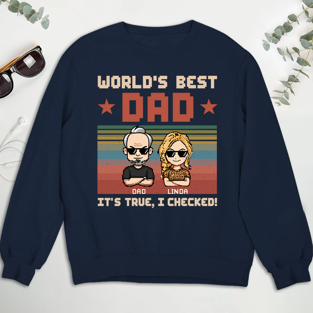 World Best Dad We Checked - Personalized Custom Shirt - Image 4