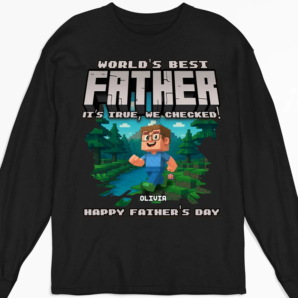 World Best Grandpa - Personalized Custom Shirt - Image 12