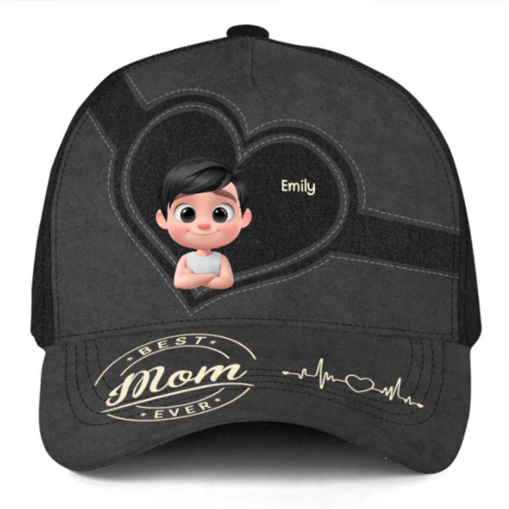 Worlds Best Mom Ever Today - Personalized Custom Classic Cap - Image 6