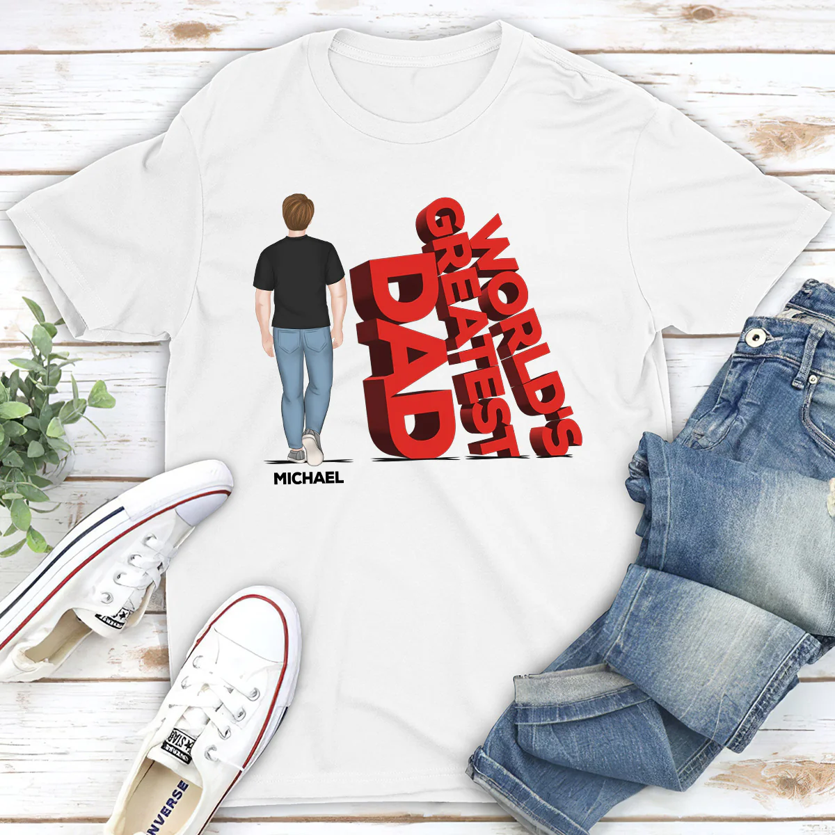 World's Greatest Dad - Personalized Custom Shirt - Image 3