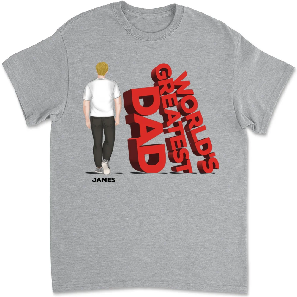World's Greatest Dad - Personalized Custom Shirt - Image 8