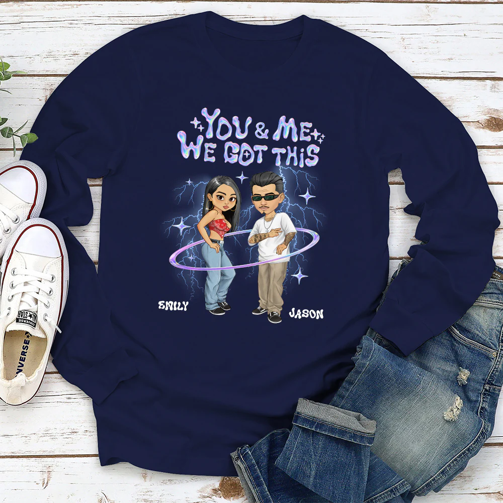 Y2K Couple Hologram - Personalized Custom Shirt - Image 4
