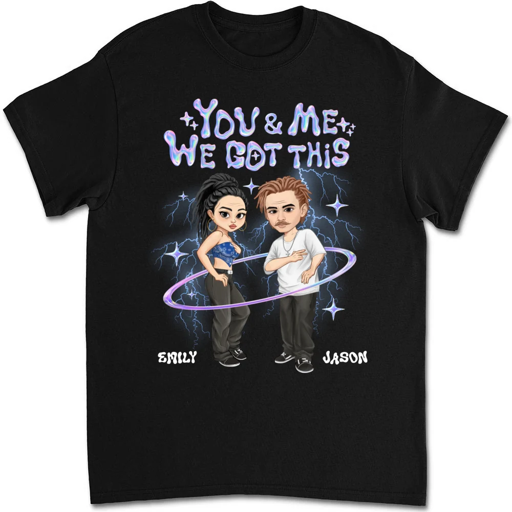 Y2K Couple Hologram - Personalized Custom Shirt - Image 7
