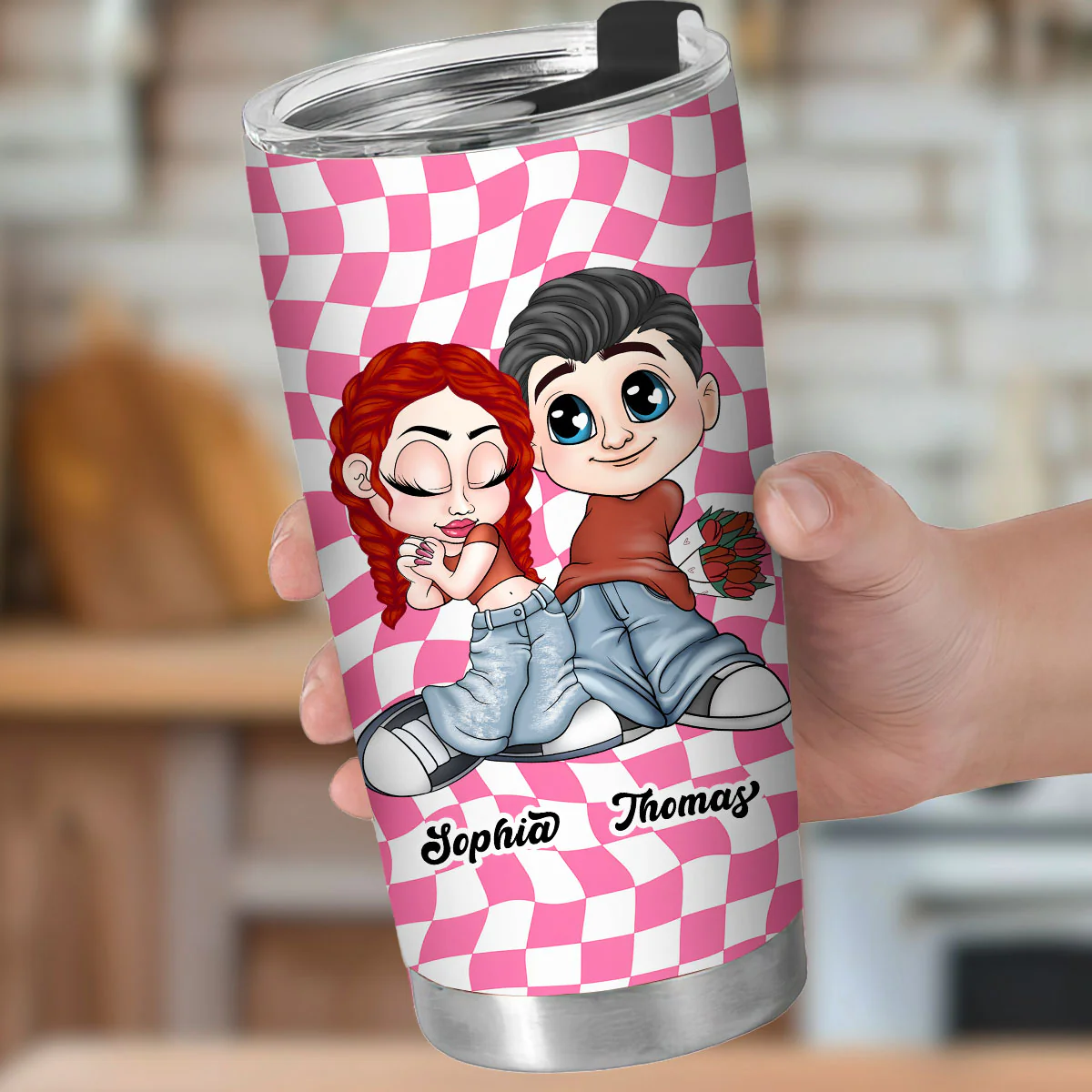 Y2K Couple - Personalized Custom Tumbler - Image 5