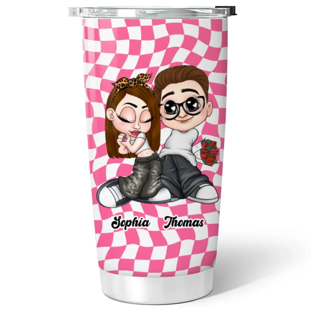 Y2K Couple - Personalized Custom Tumbler - Image 6