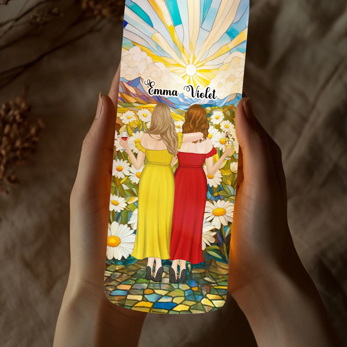Yet Remain Side By Side - Personalized Custom Bottle Lamp - Image 5