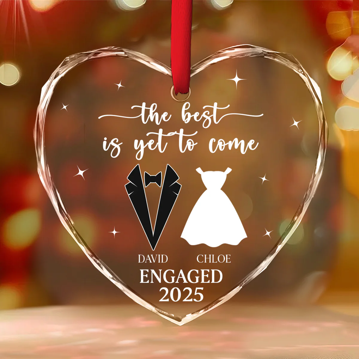Yet To Come - Personalized Custom Glass Ornament - Image 3