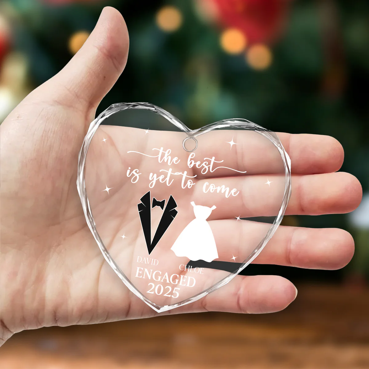 Yet To Come - Personalized Custom Glass Ornament - Image 5
