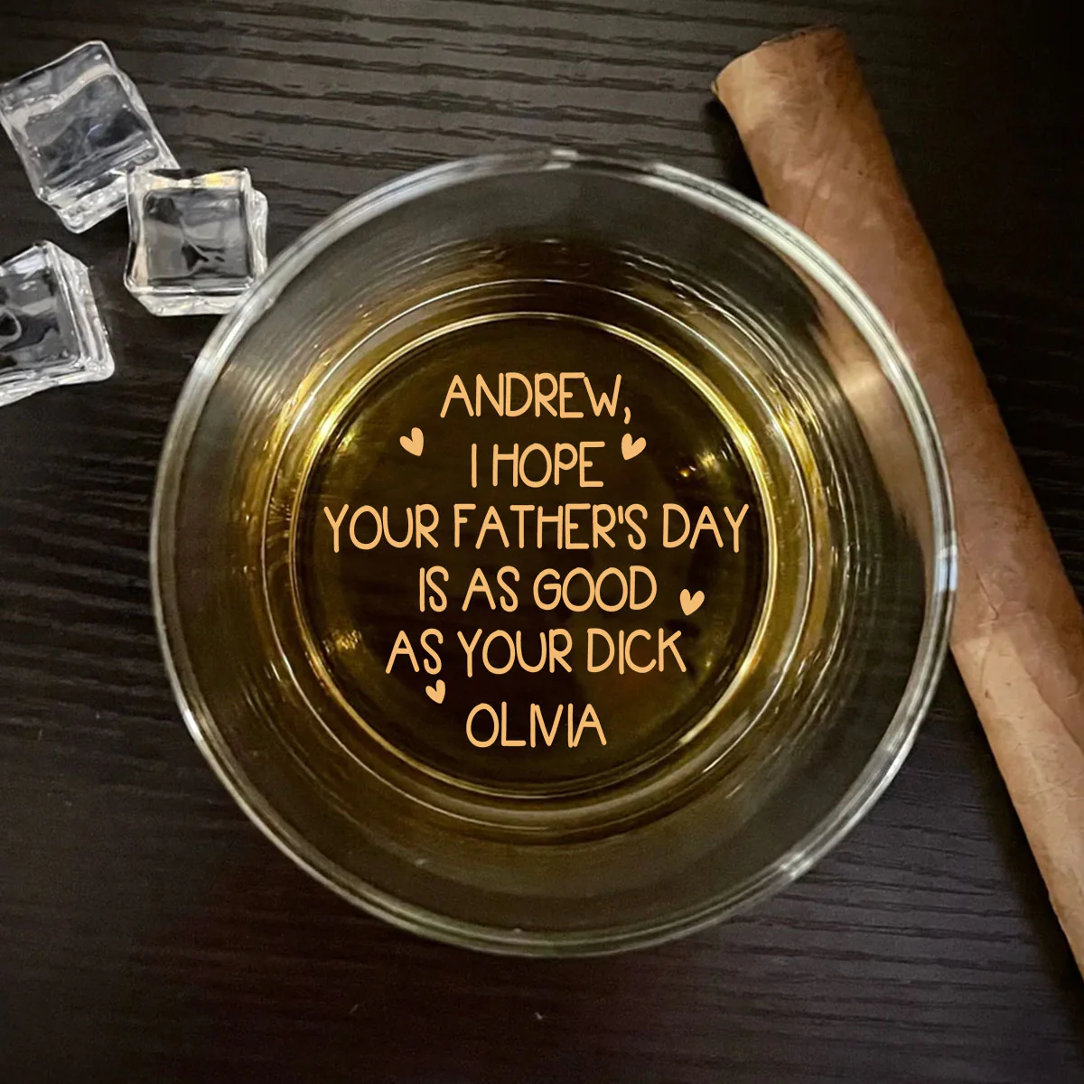 You Age Like Fine Thirst - Personalized Custom Engraved Whiskey Glass - Image 3