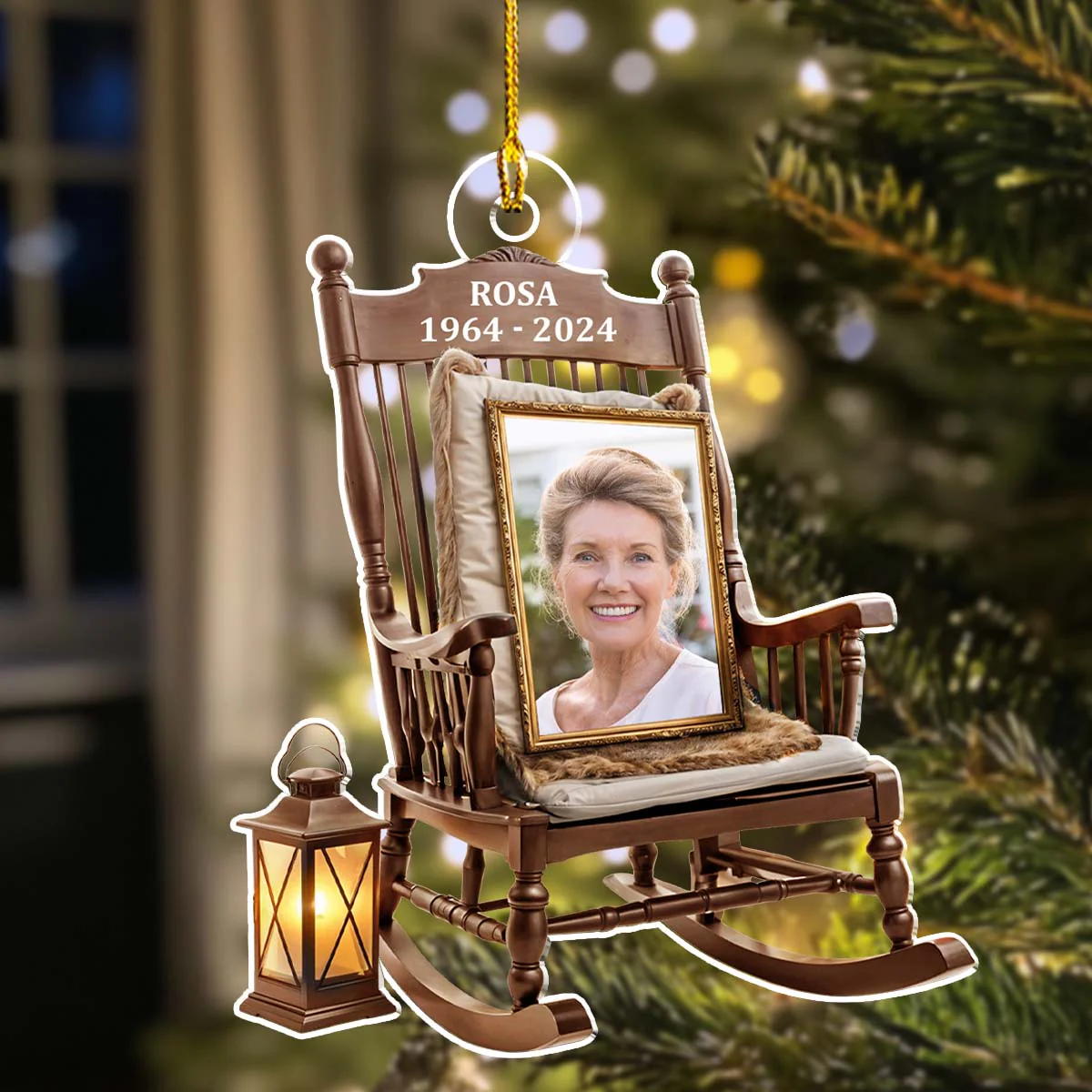 You Always With Us - Personalized Custom Acrylic Ornament - Image 5