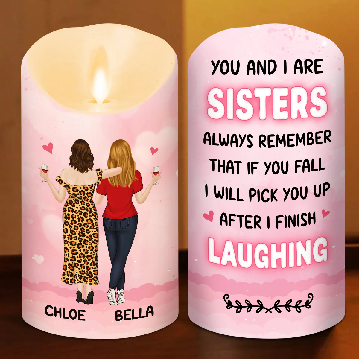 You And I - Personalized Custom LED Candle - Image 2