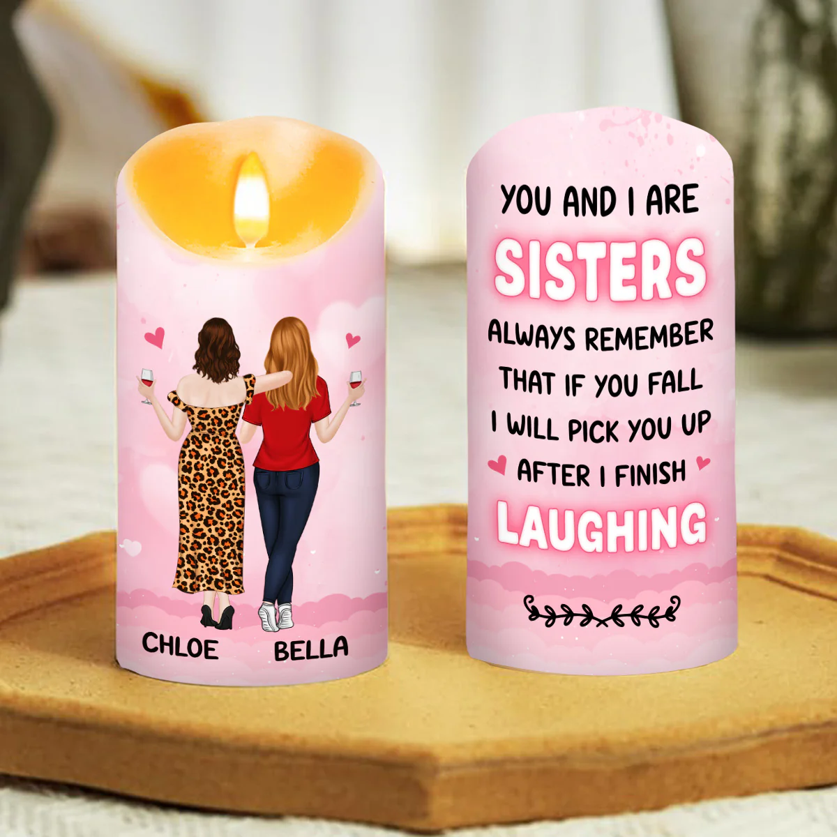 You And I - Personalized Custom LED Candle - Image 3