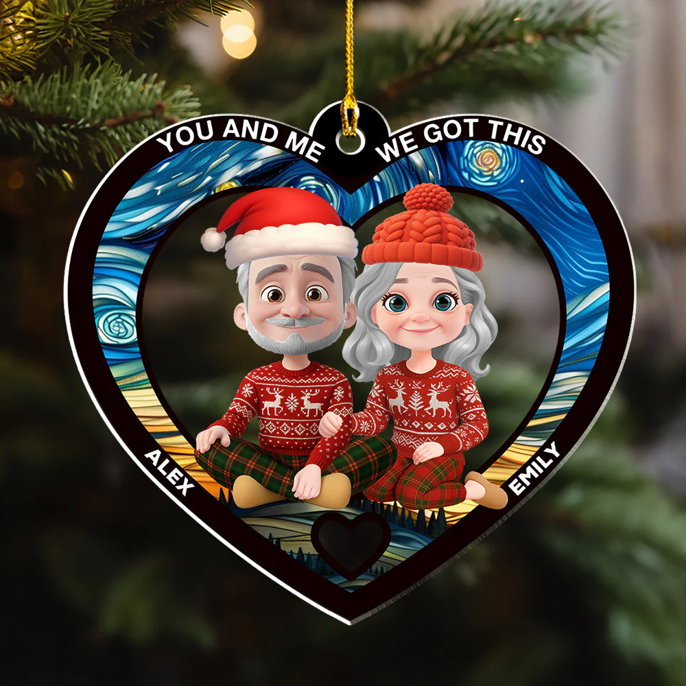 You And Me Always Together - Personalized Custom Acrylic Ornament - Image 5