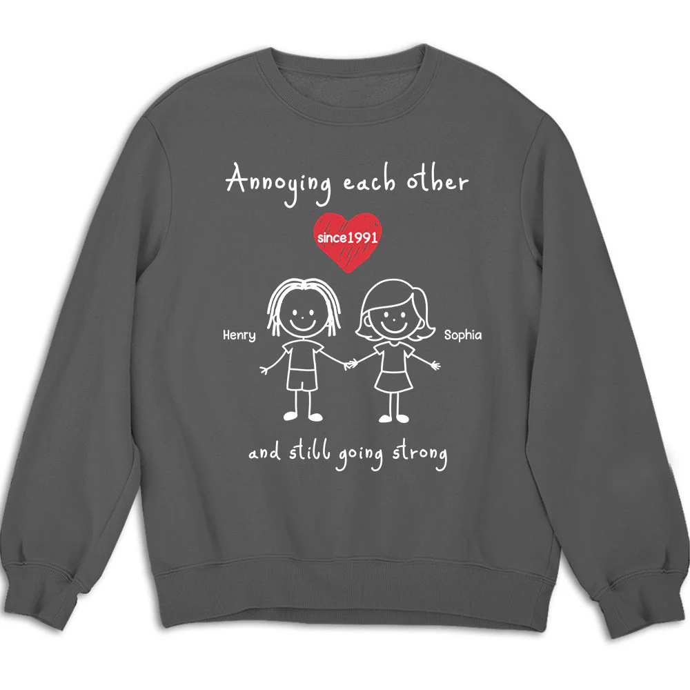 You And Me Annoying Each Other - Personalized Custom Shirt - Image 4