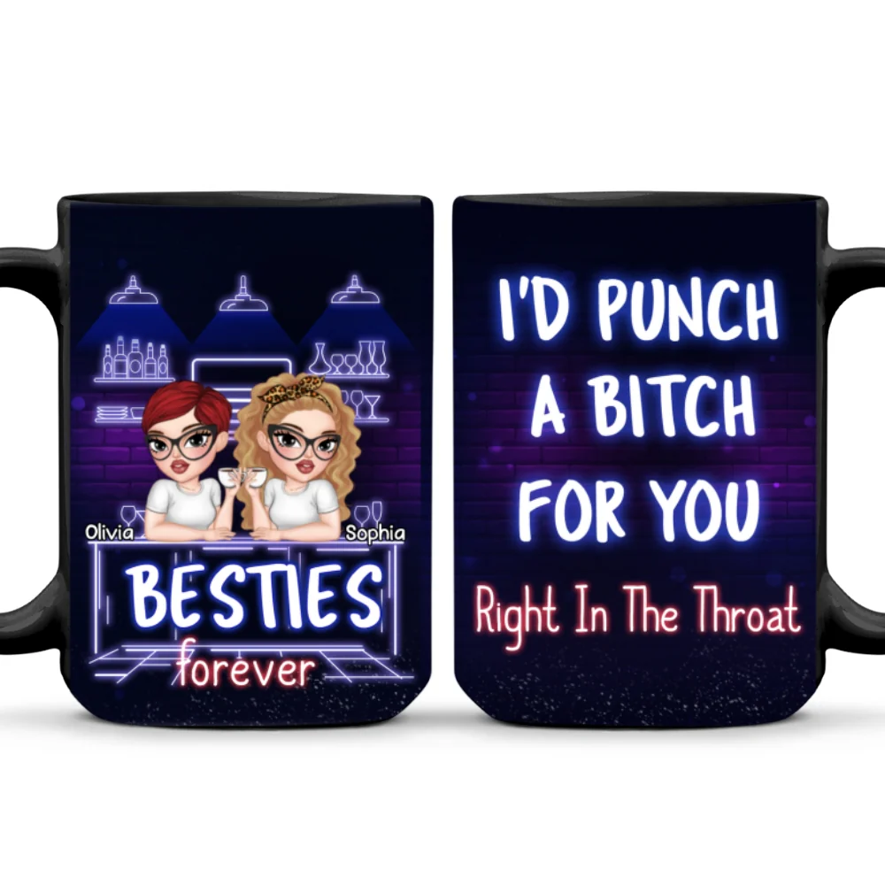 You And Me Bestie Forever - Personalized Custom Coffee Mug - Image 8